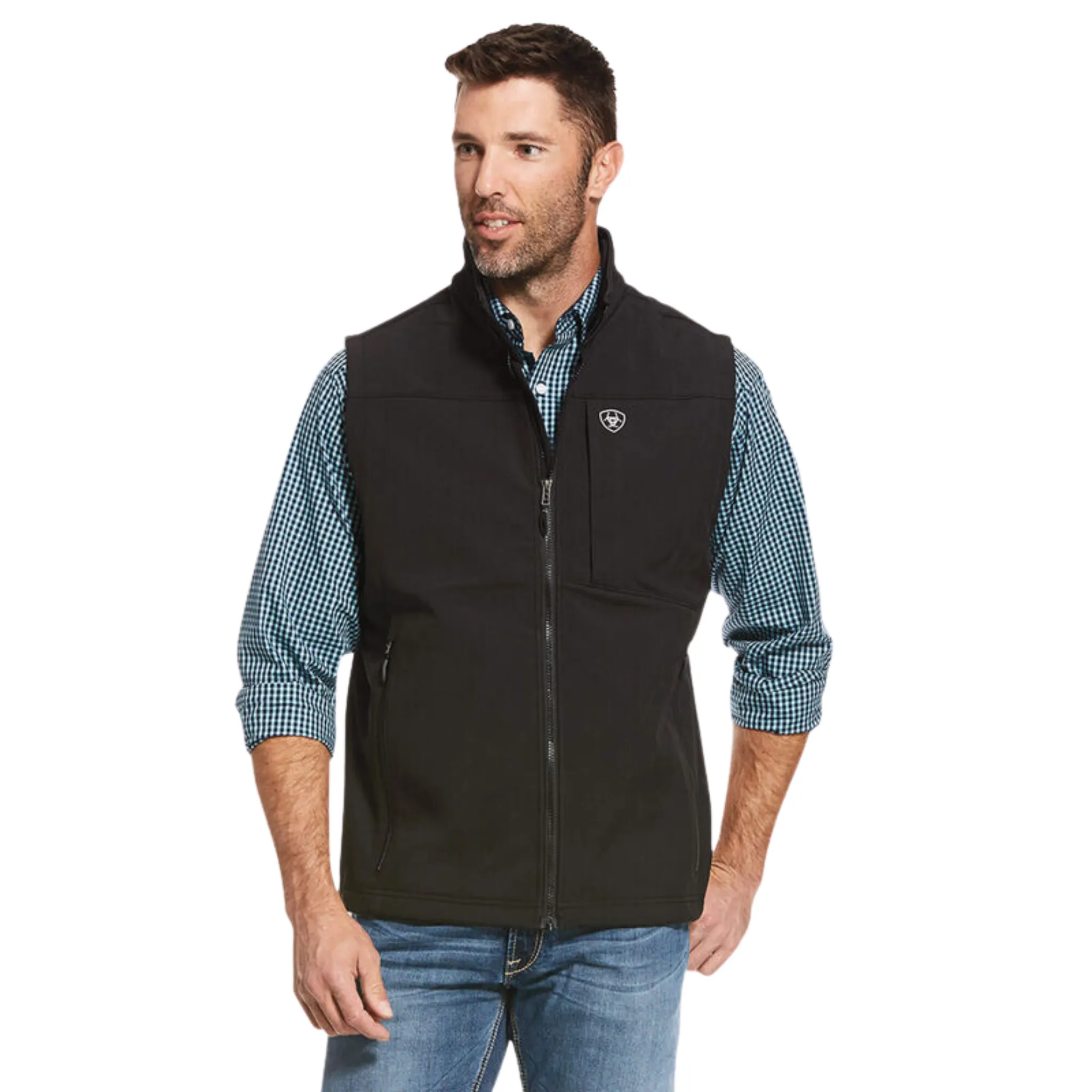 ARIAT MEN'S LOGO 2.0 SOFTSHELL VEST - 10028321