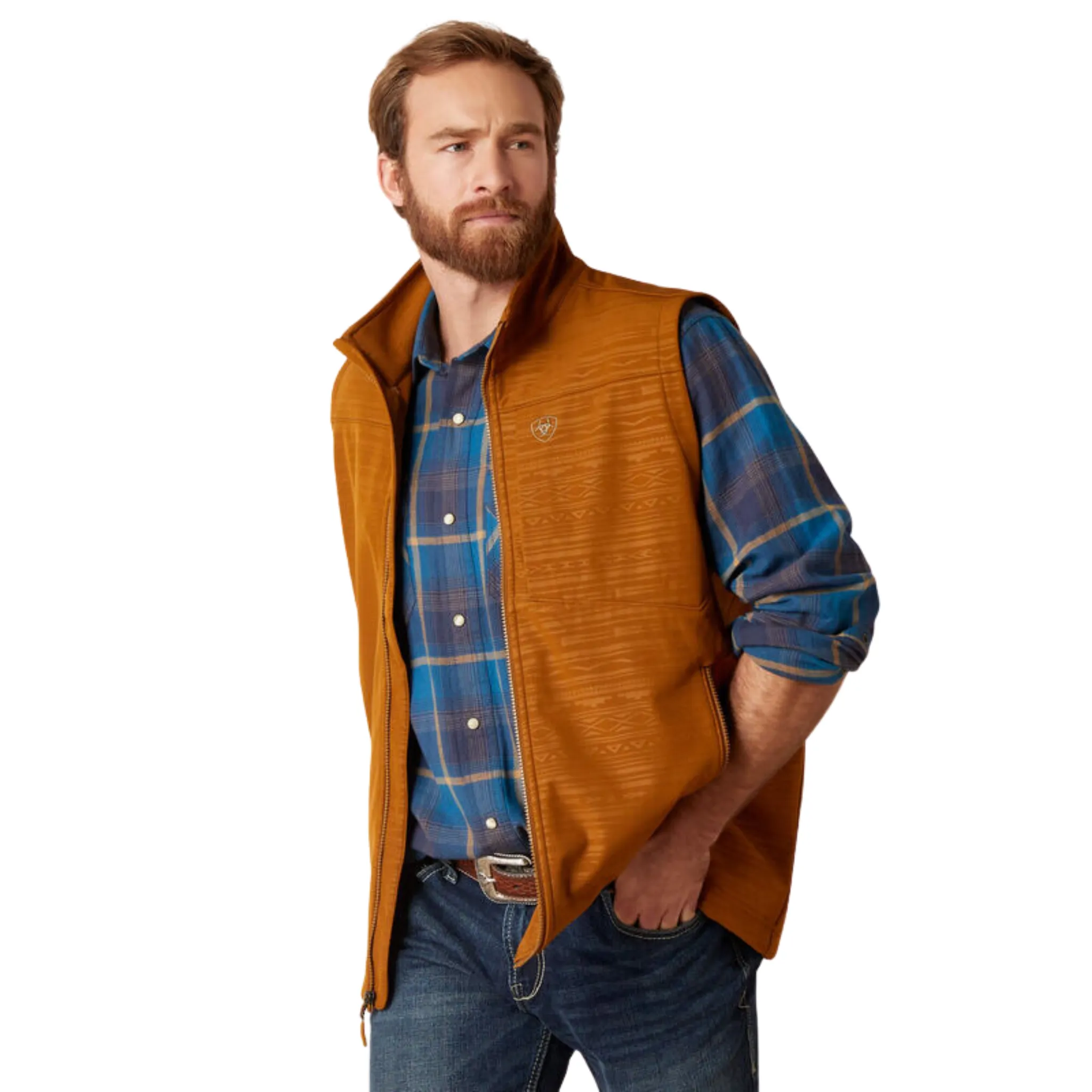 ARIAT MEN'S LOGO 2.0 SOFTSHELL VEST - 10046613