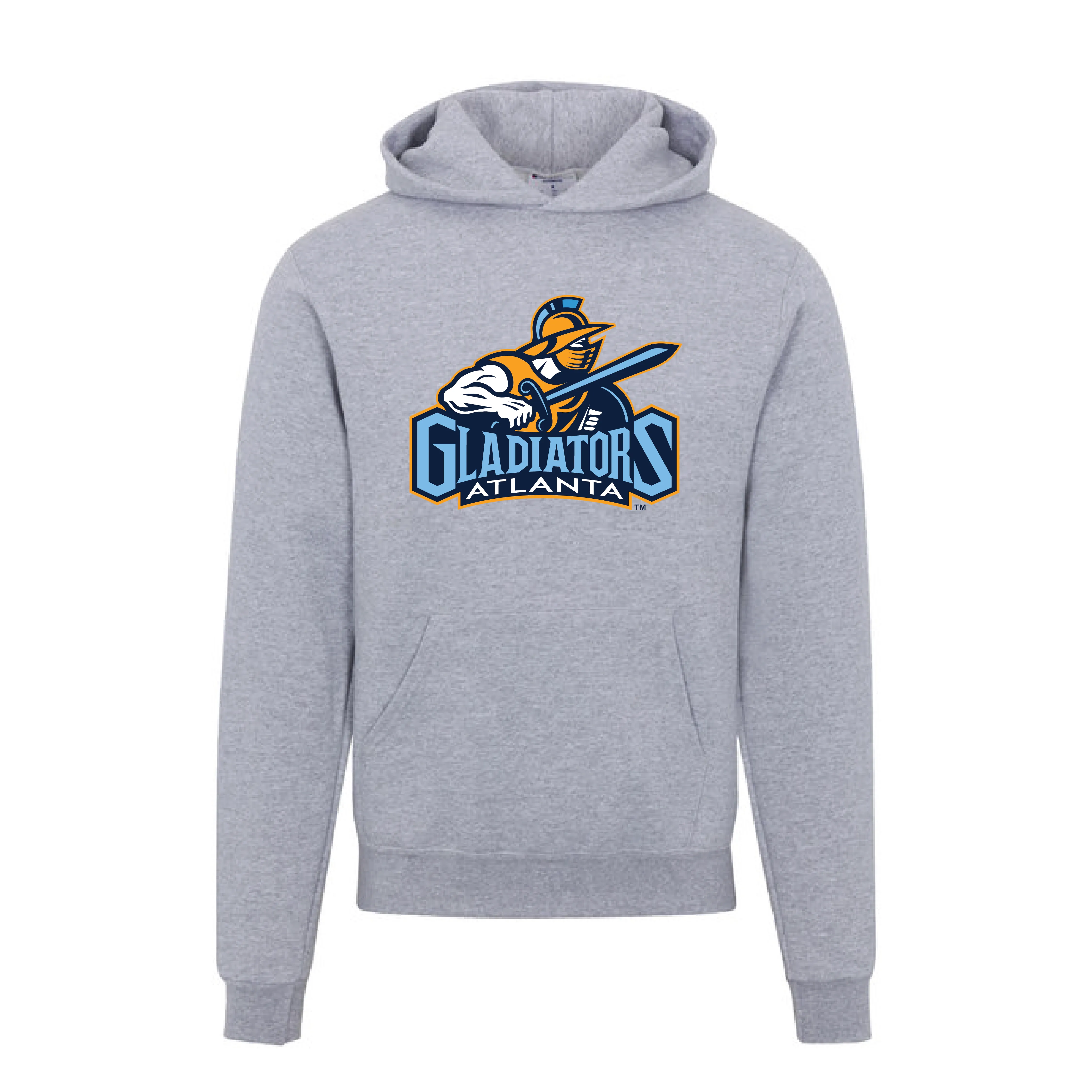 Atlanta Gladiators Champion Primary Logo Light Steel Powerblend Hooded Sweatshirt