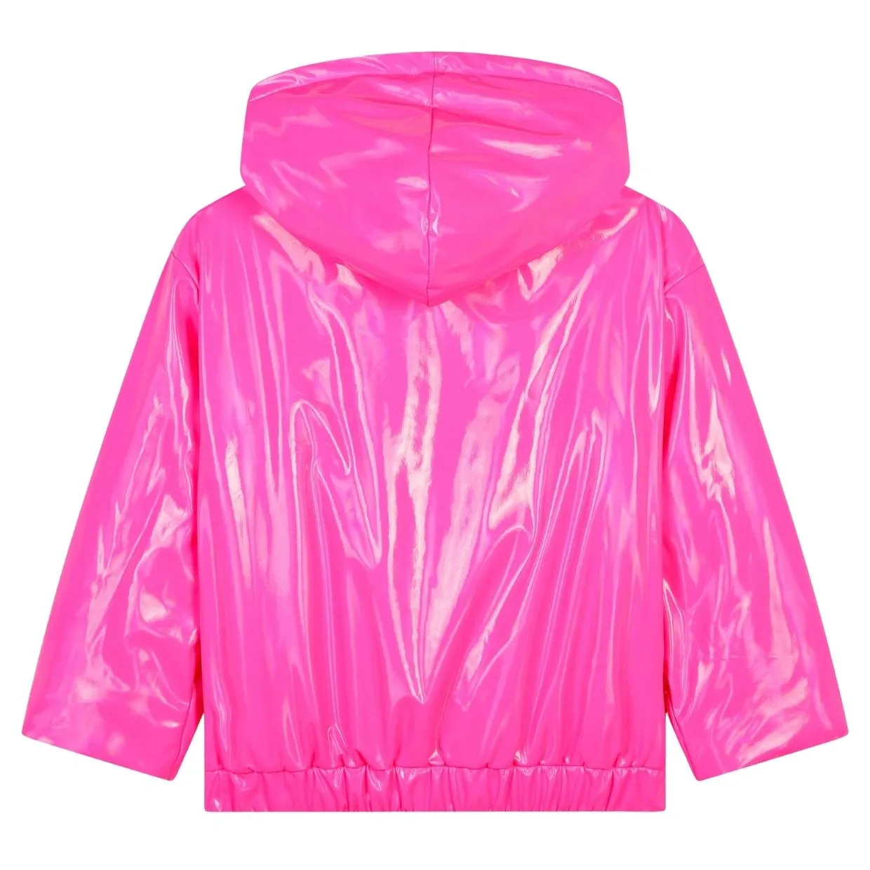 Billieblush Kids Pink Shinny Hooded Raincoat