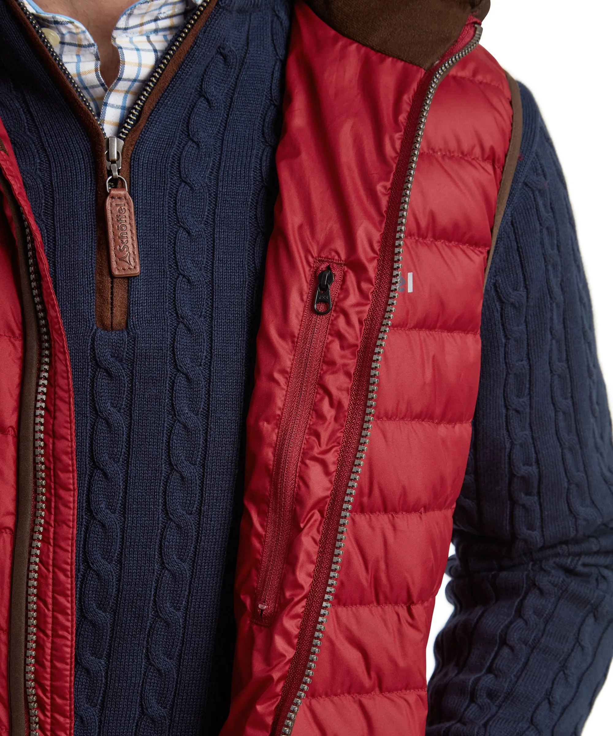 Bowden Down Gilet - Chilli