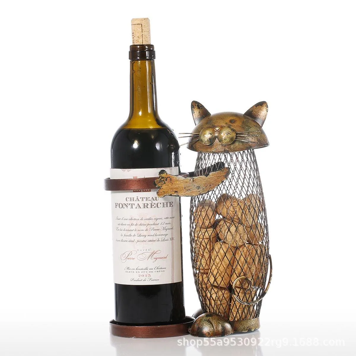 CAT SHAPED WINE HOLDER