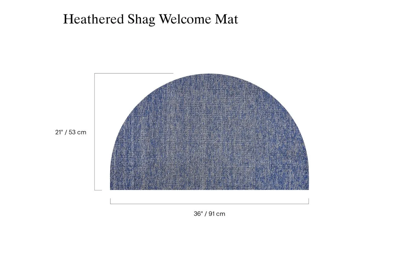 Chilewich Heathered Shag Welcome Mat - Grey