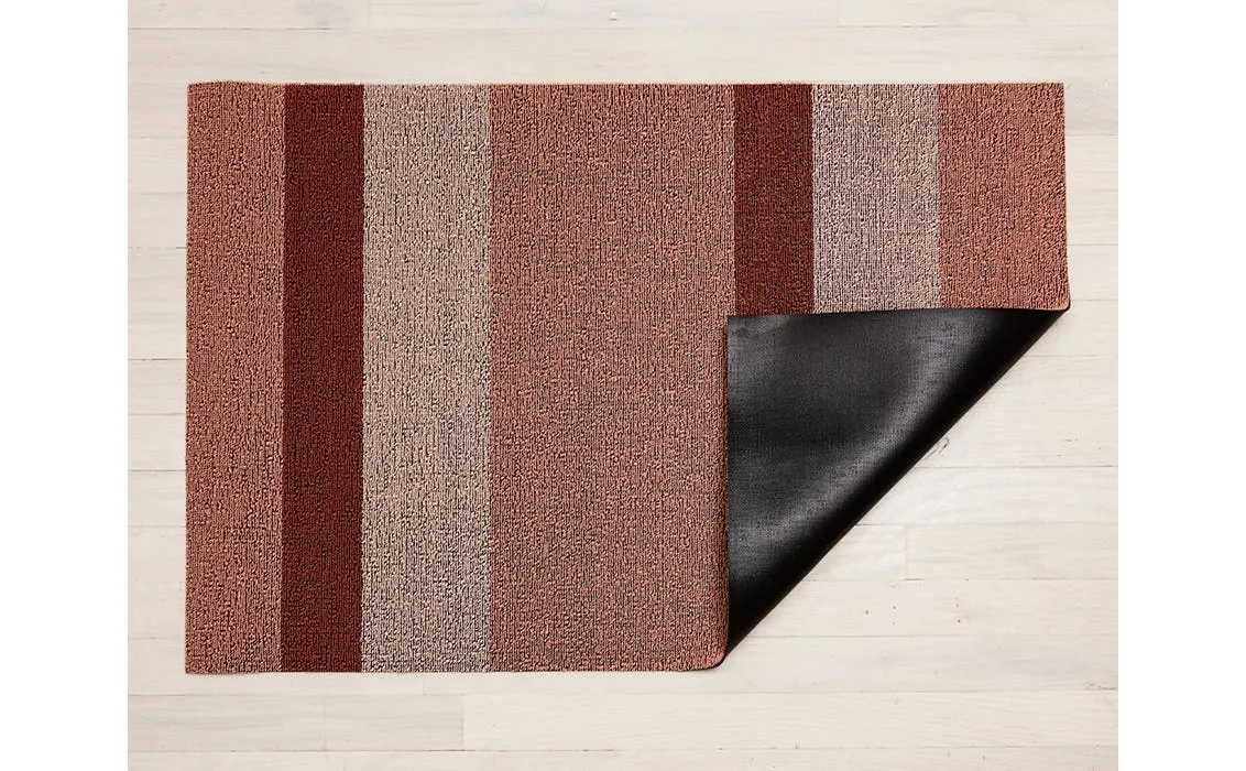 Chilewich Shag Utility Mat - Bold Stripe - Peach