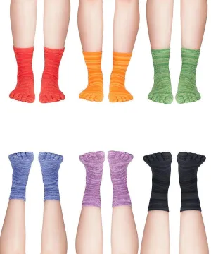 Color Your Life | Crew | Acrylic Toe Socks