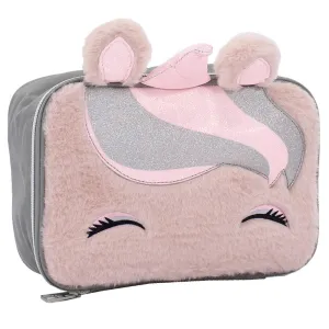 CUBS MATT Pink SEQUIN & FUR Unicorn Lunch bag