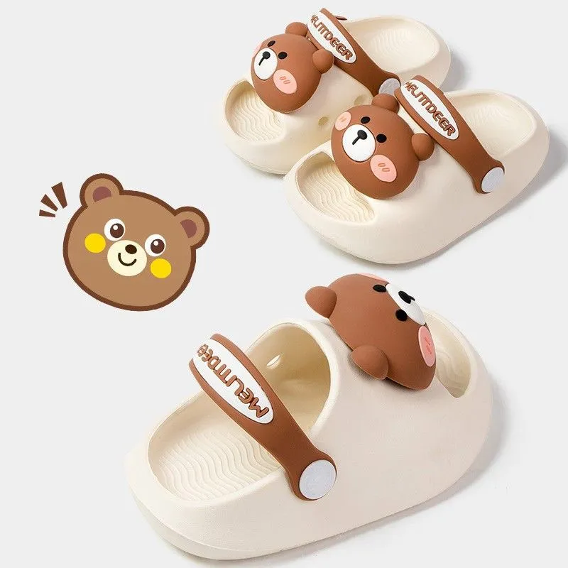 Dunnmall Children's Slippers Summer Boys' Baby Kids' Home Indoor Non-Slip Soft Bottom Lightweight Girls' Hole Shoes Sandals