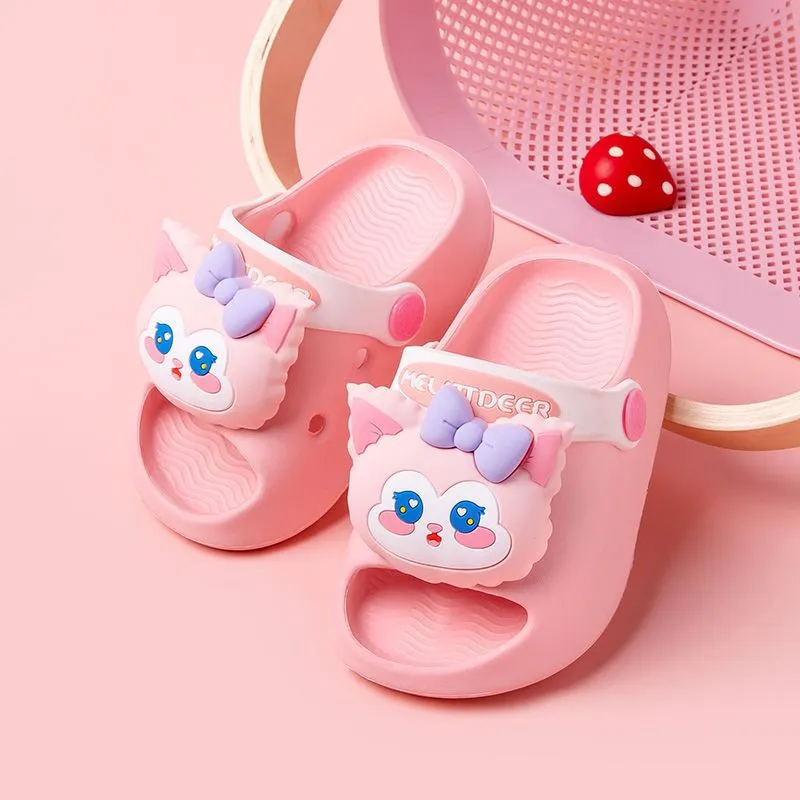 Dunnmall Children's Slippers Summer Boys' Baby Kids' Home Indoor Non-Slip Soft Bottom Lightweight Girls' Hole Shoes Sandals