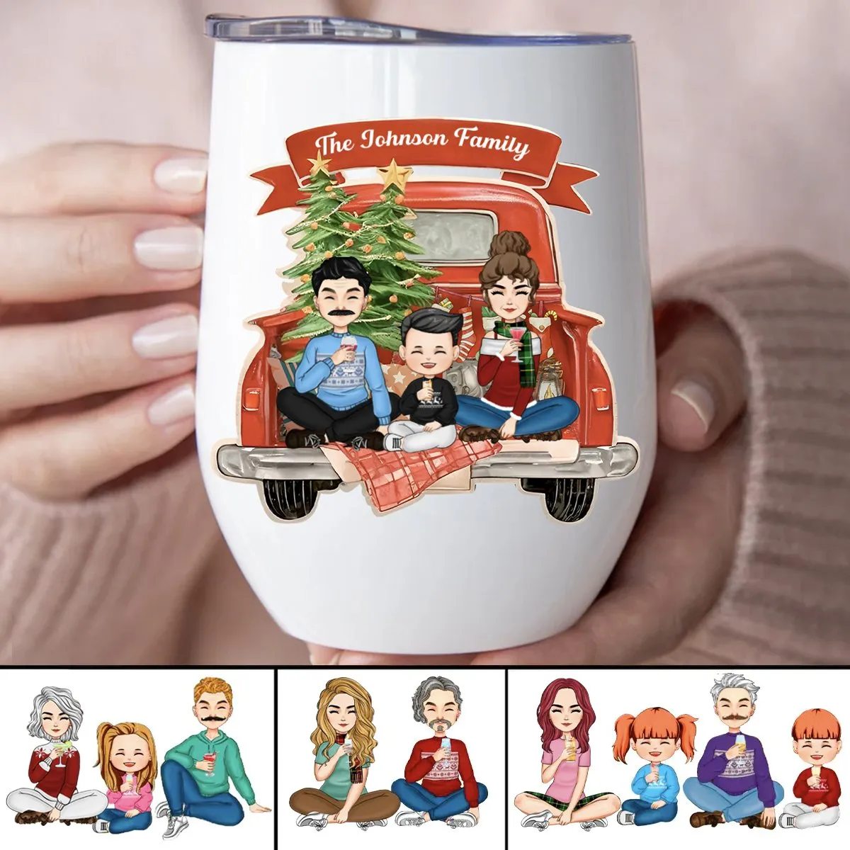 Family - Family Is Forever  - Personalized Wine Tumbler (QH)