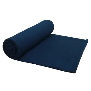 Goyal's Polar Fleece 250TC Single Bed Blanket - Navy Blue