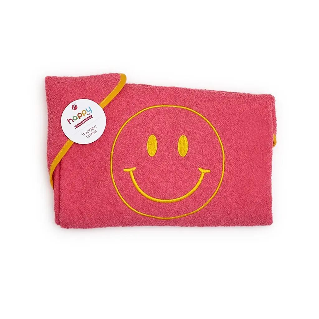 Happy Cozy Plush Terry Hooded Towel