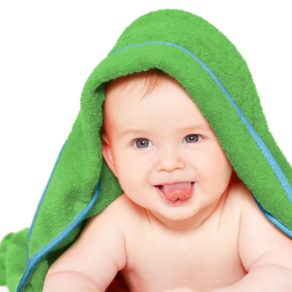 Happy Cozy Plush Terry Hooded Towel