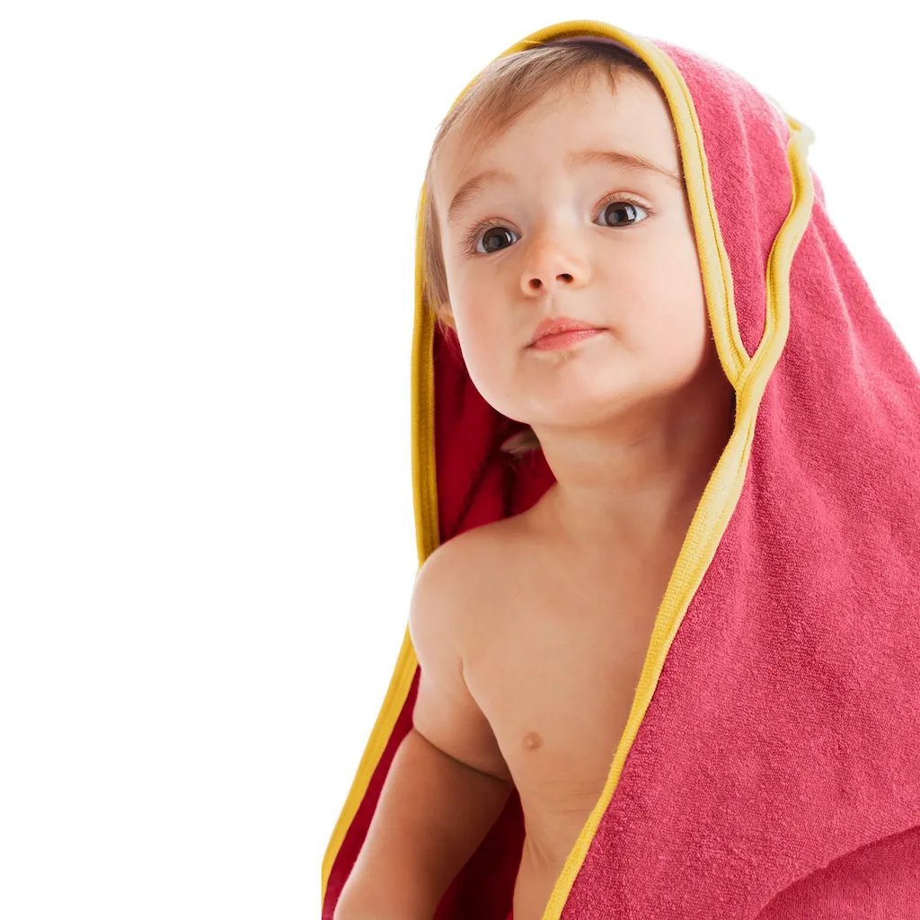 Happy Cozy Plush Terry Hooded Towel