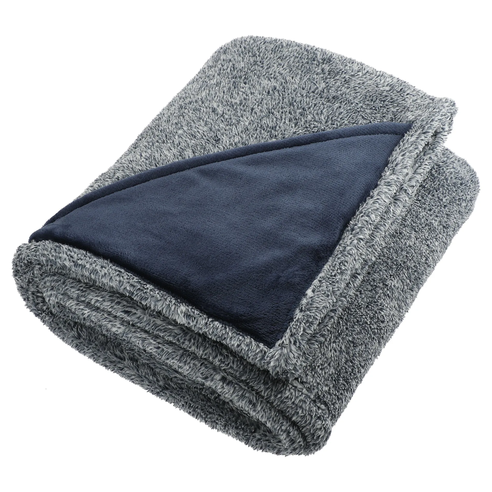 Heathered Fuzzy Fleece Blanket