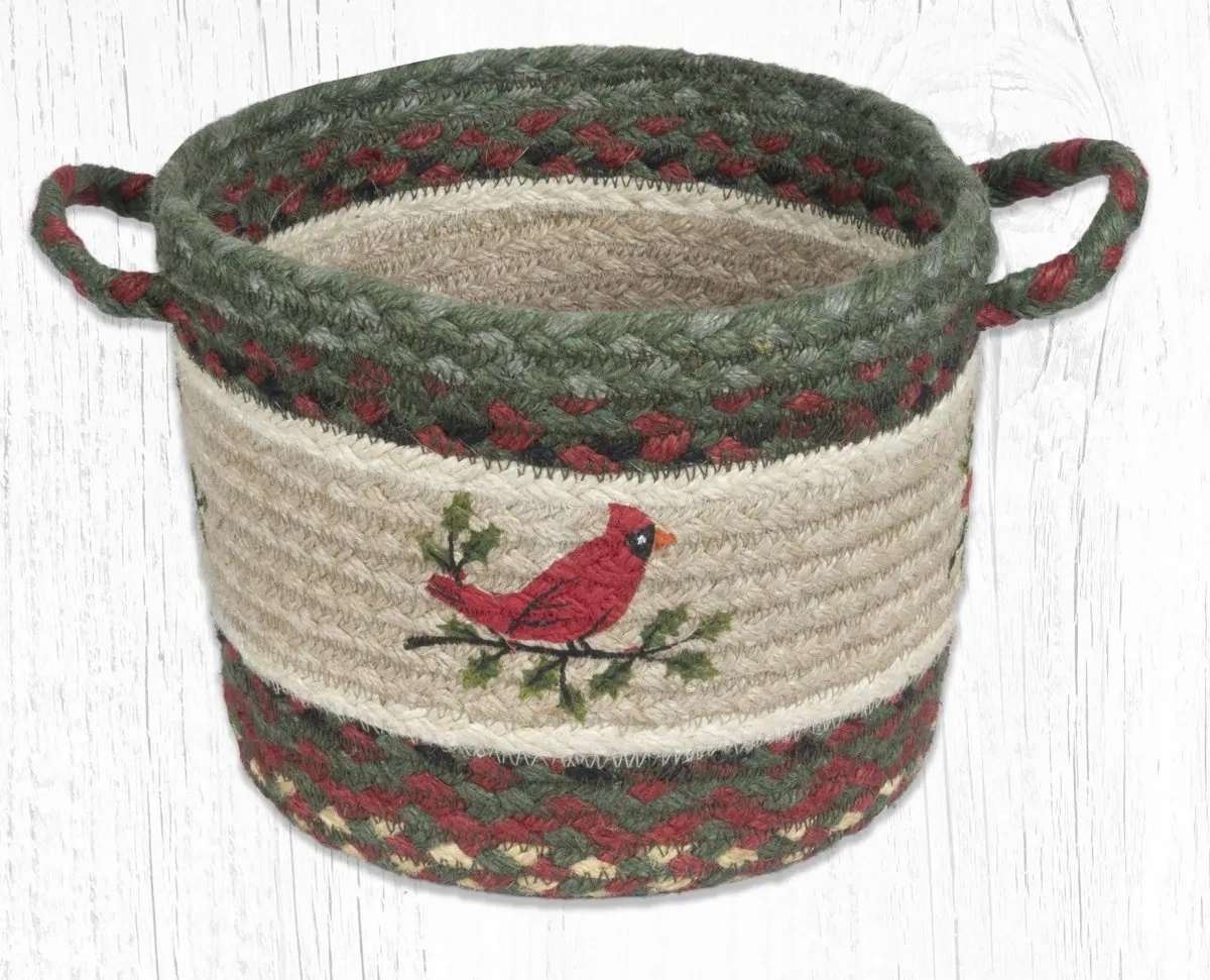 Holly Cardinal Braided Jute Utility Baskets