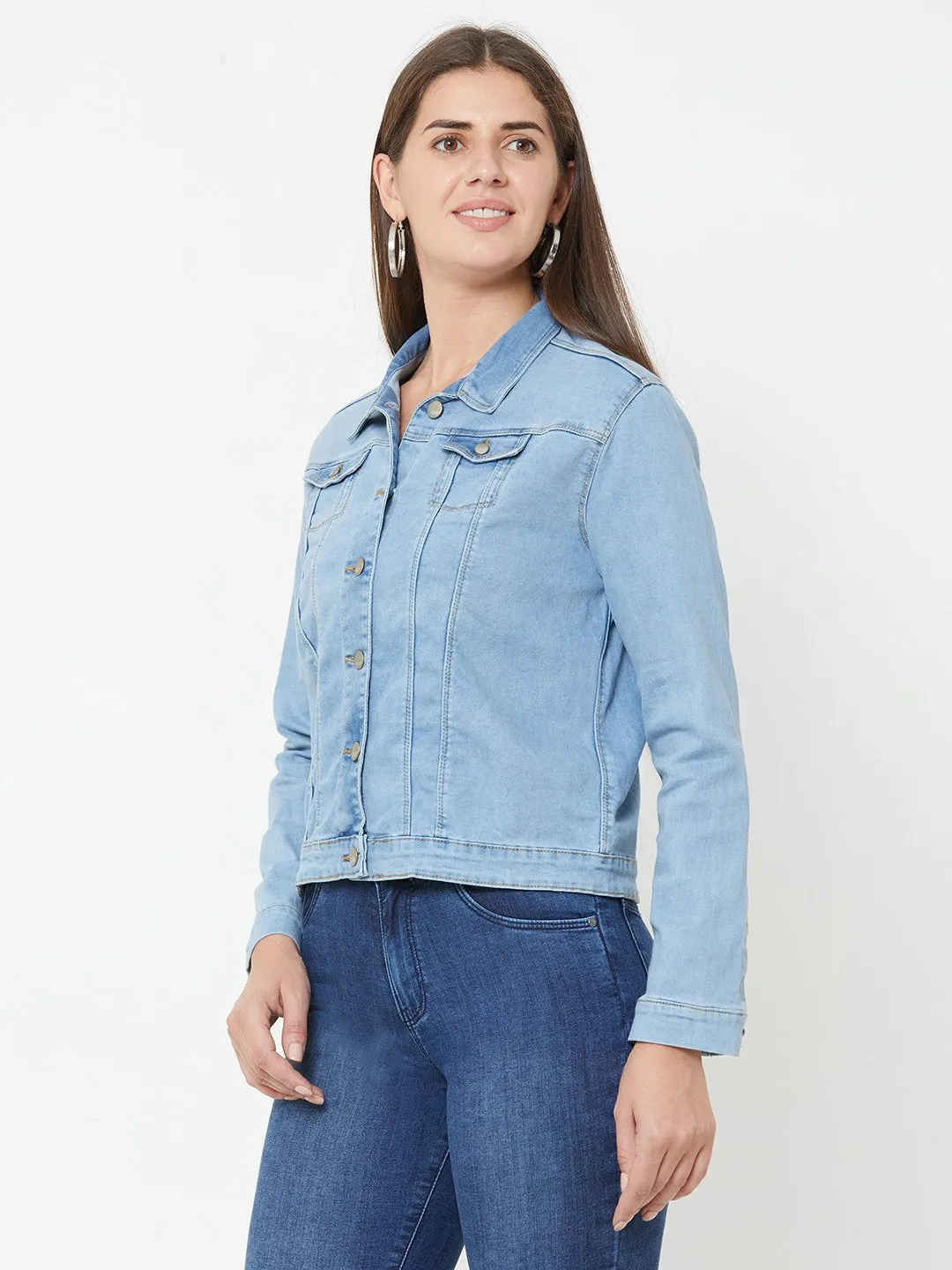 Light Blue Wovens Denim Jacket