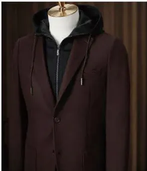 Maroon Casual Jacket / Black Trousers Style No DBU9054-DBU9009