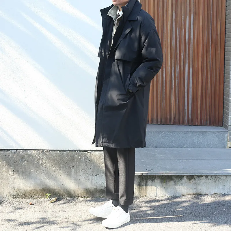 Men's Notch Lapel Down Coat