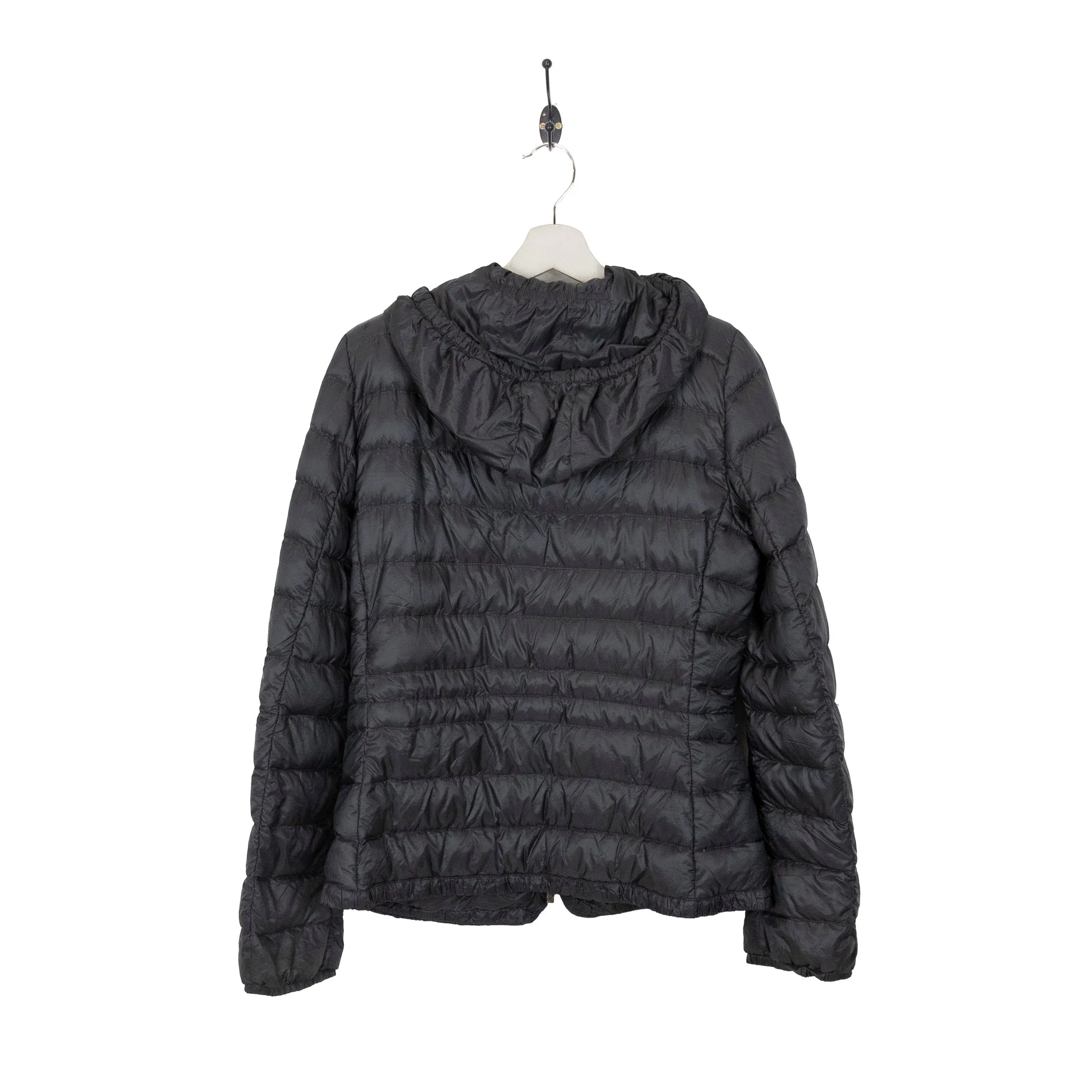 Moncler Grey Hooded Puffer Jacket