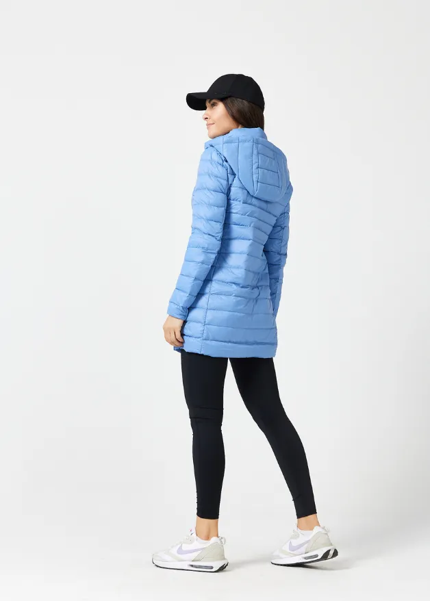 Periwinkle Duck Down Puffer Coat