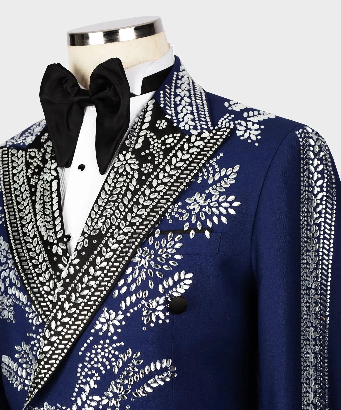 Premium Beaded Blue Tuxedo