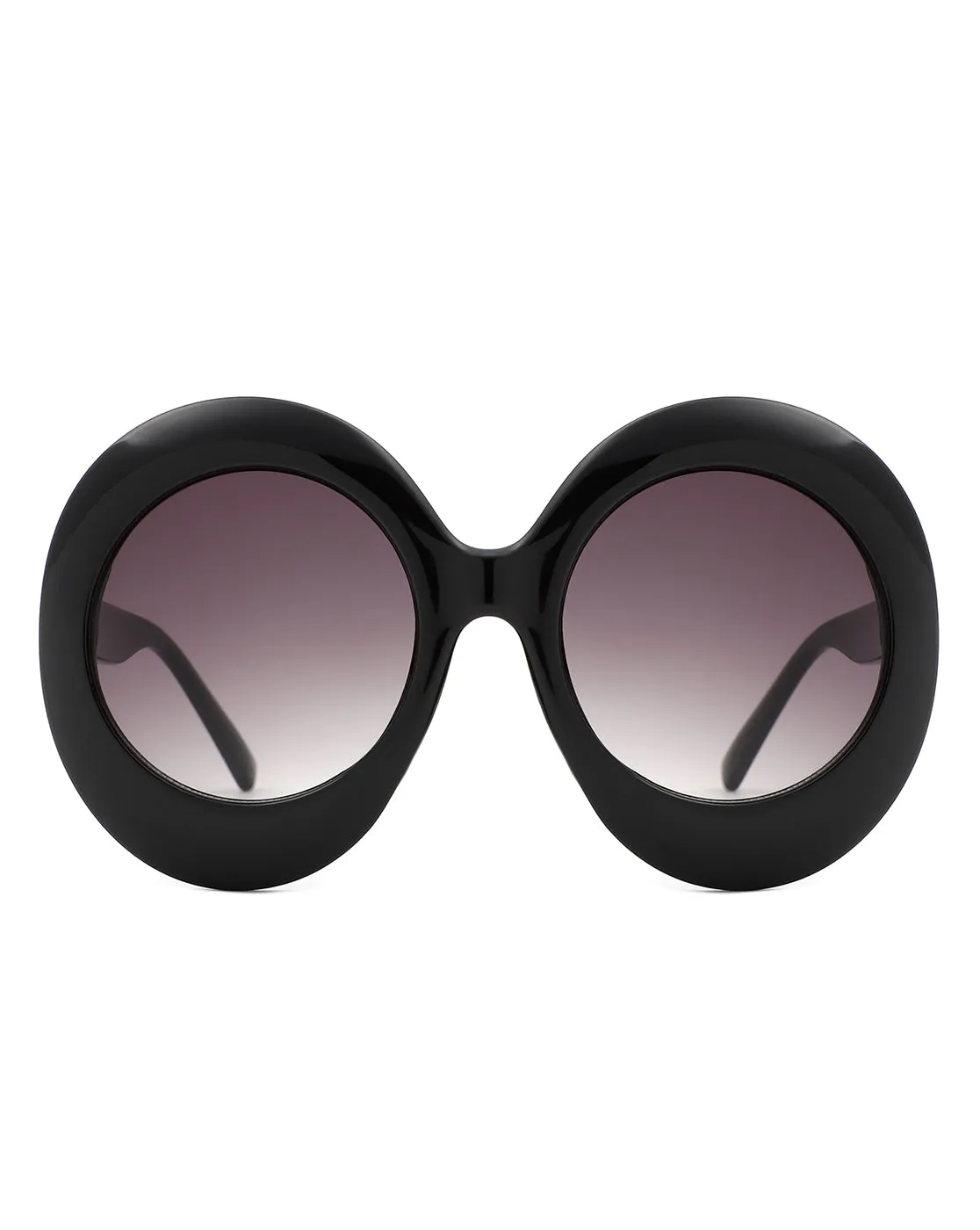 Quest - Oversized Oval Round Women's Fashion Sunglasses