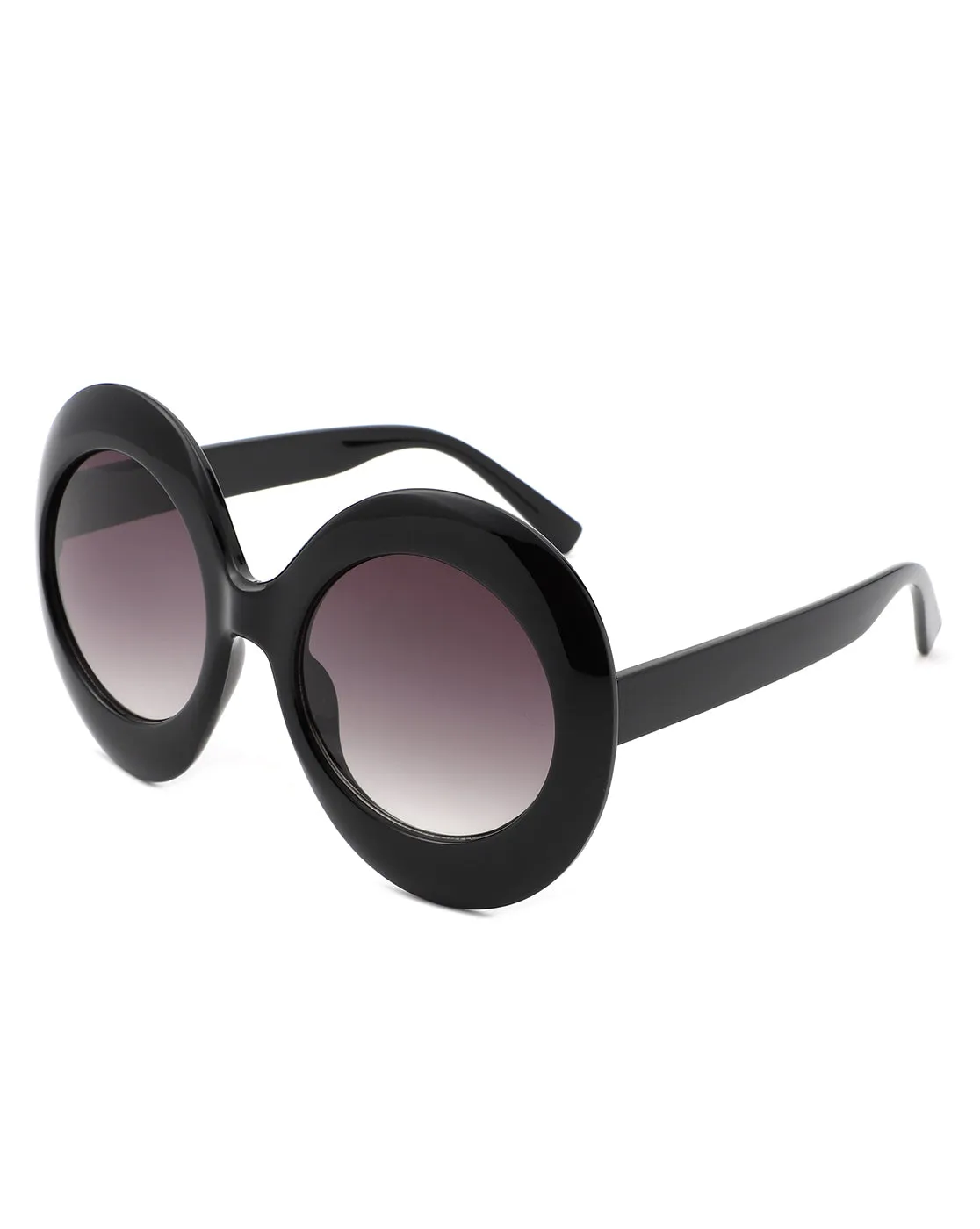 Quest - Oversized Oval Round Women's Fashion Sunglasses