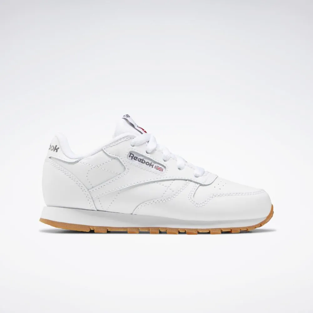 Reebok Footwear Kids Classic Leather Shoes - Preschool WHITE/GUM