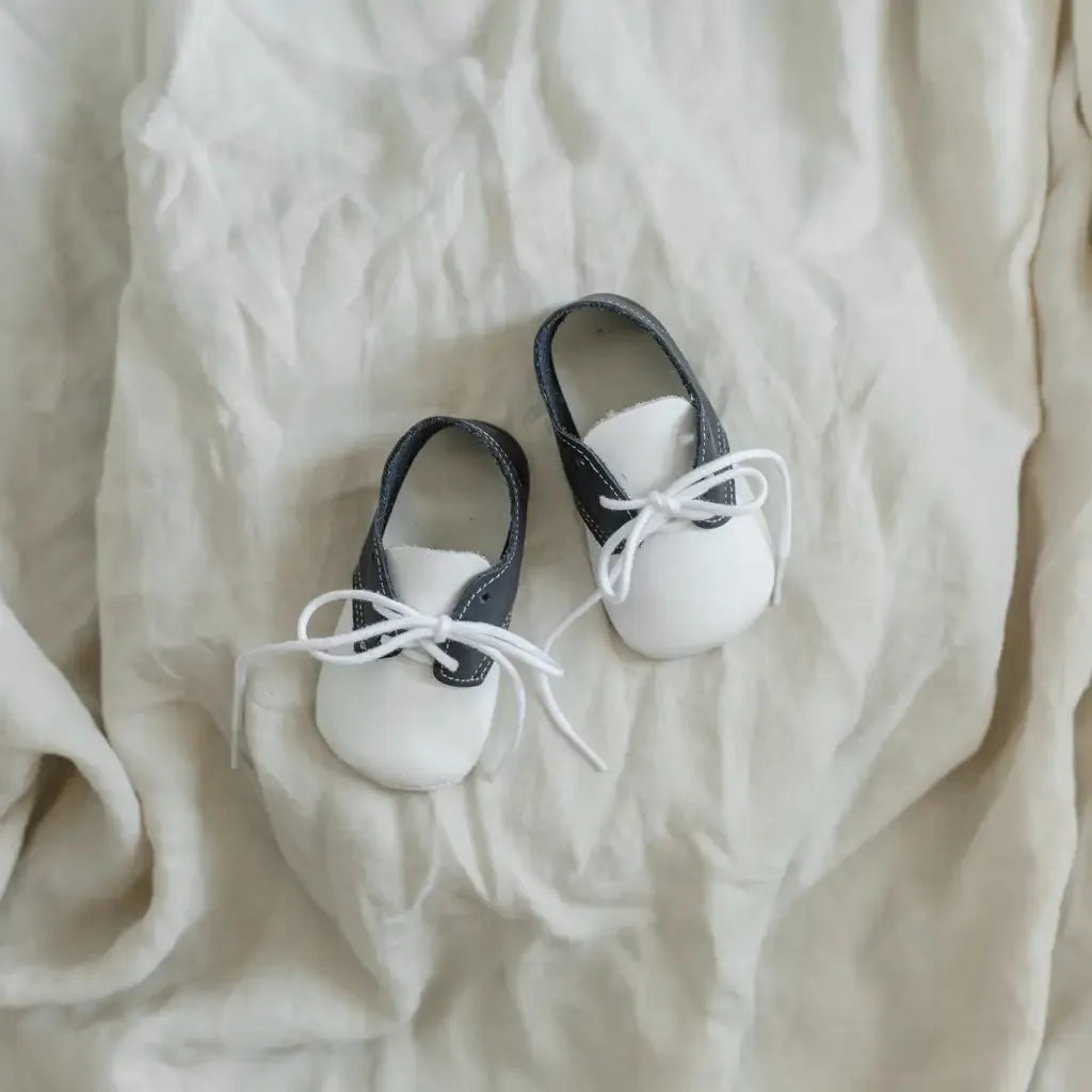 Soft Soled Oxford - White/Navy