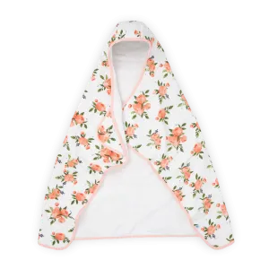 Toddler Hooded Towel - Watercolor Roses