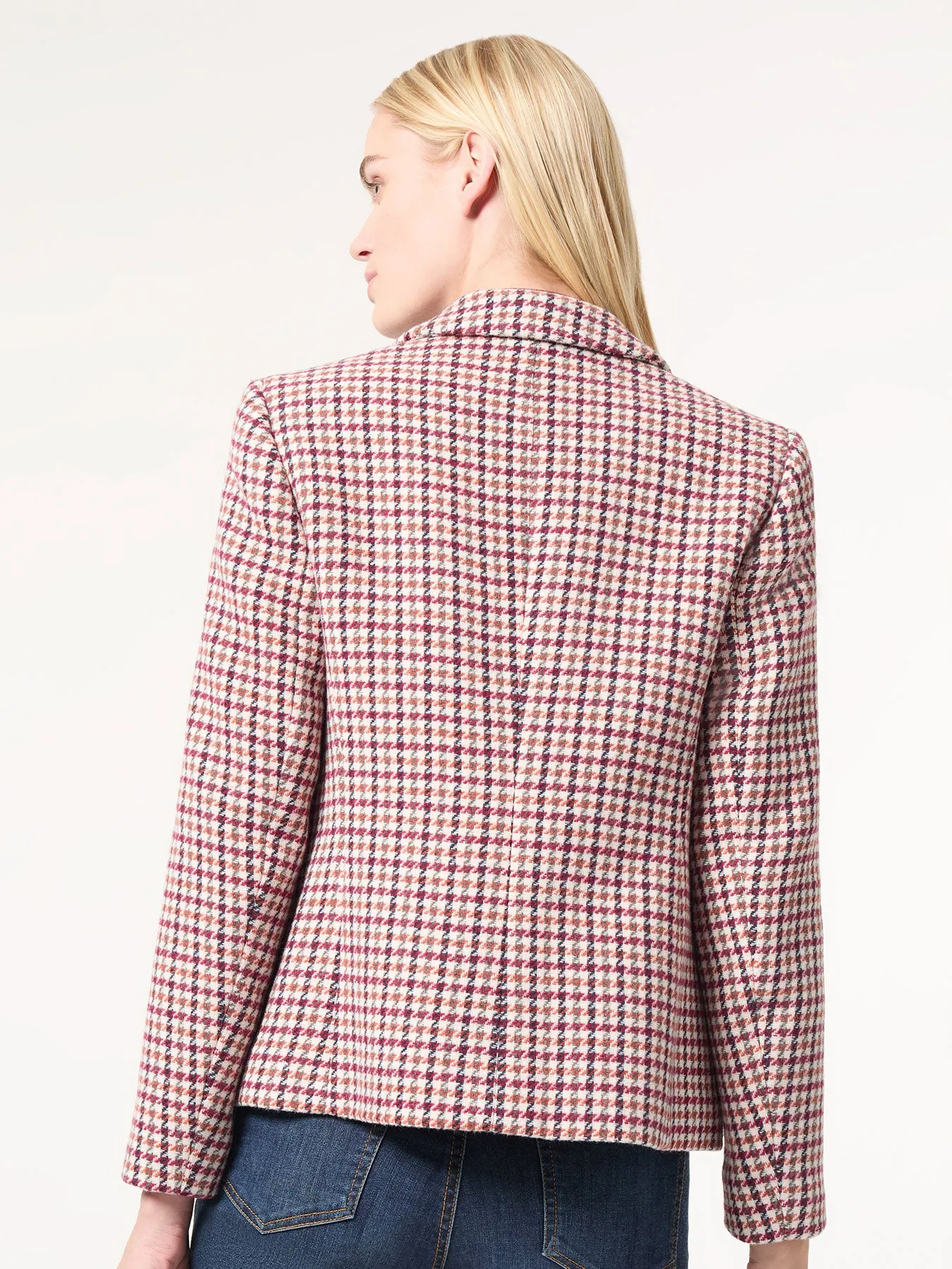 Tweed Faux Double-Breasted Jacket