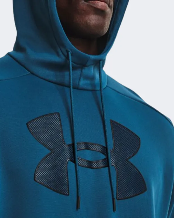 Under Armour Fleece&#174; Big Logo Men Lifestyle Hoody Petrol Blue 1373352-437