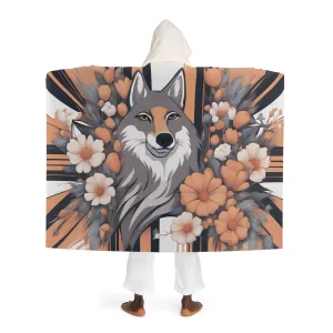 Urban Coyote, Cozy Hooded Sherpa Fleece Blanket