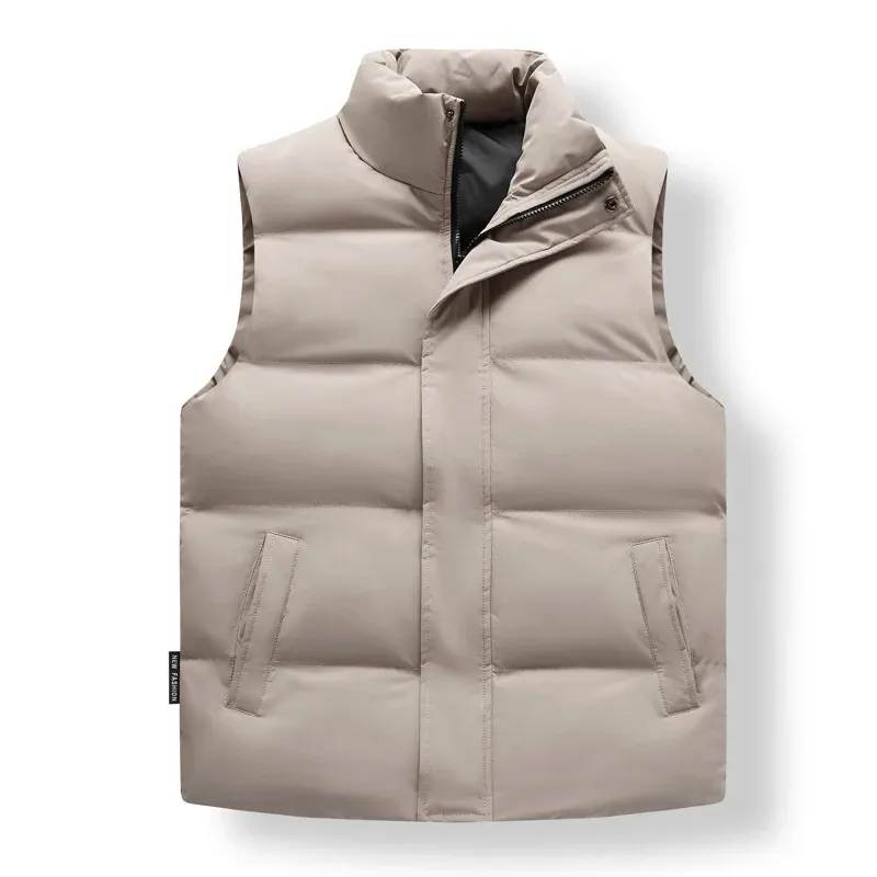 Cozy Casual Mens Zip-Up Vest with Convenient Zippered Pockets - SF1929