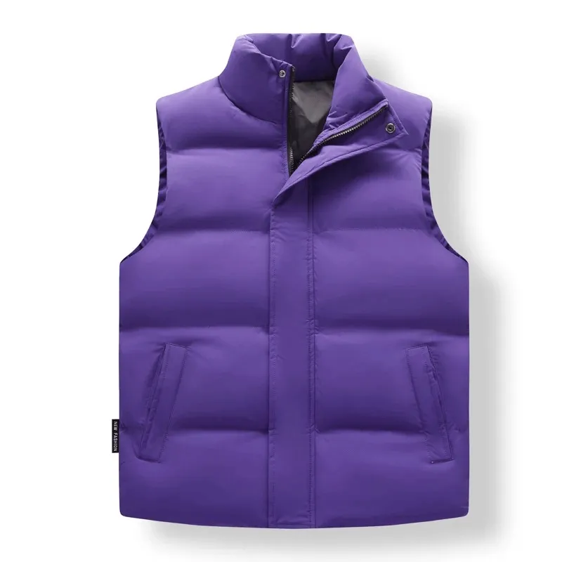 Cozy Casual Mens Zip-Up Vest with Convenient Zippered Pockets - SF1929