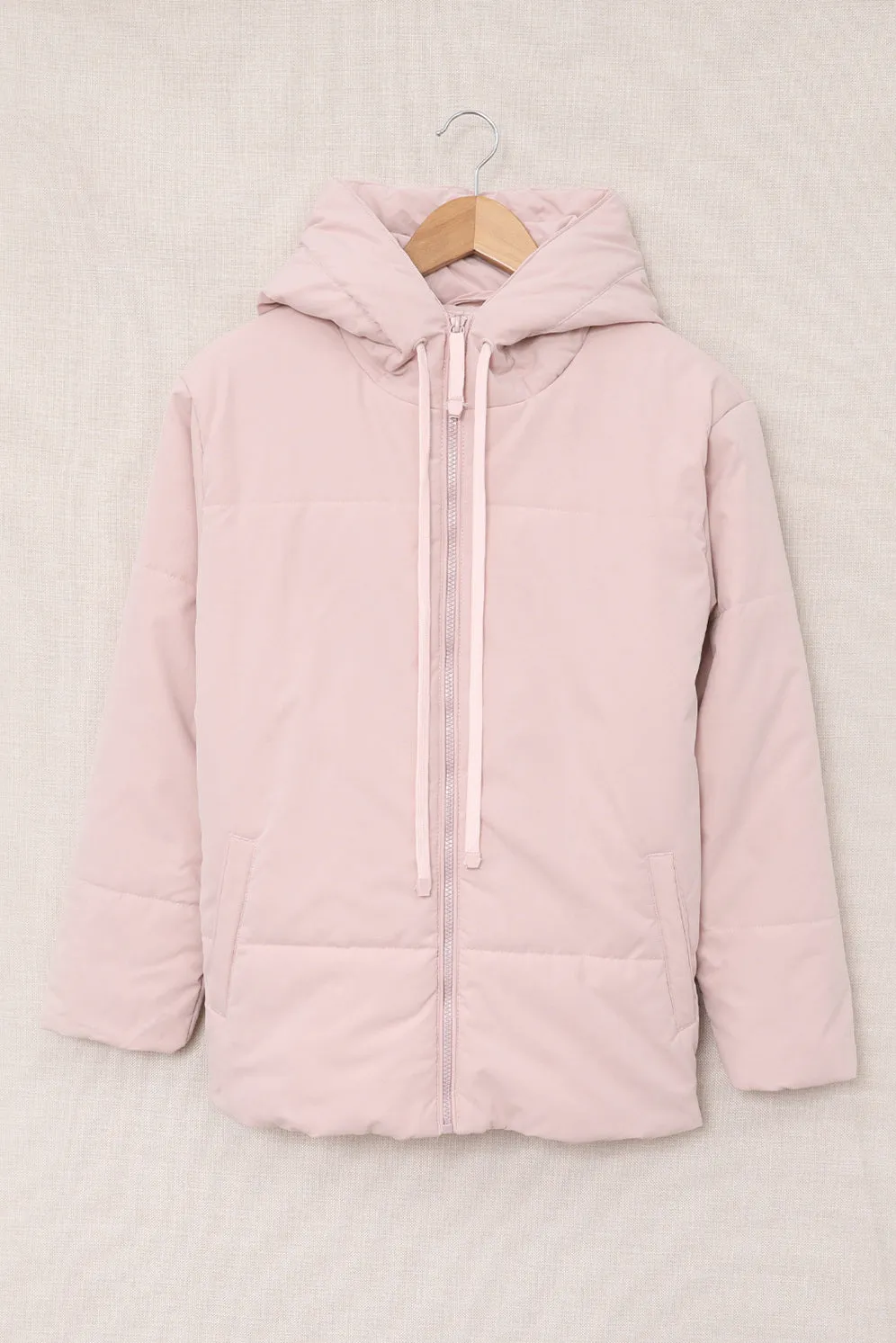 Winter Coats for Women Outdoor Zipper Hooded Coat Outwear with Pockets