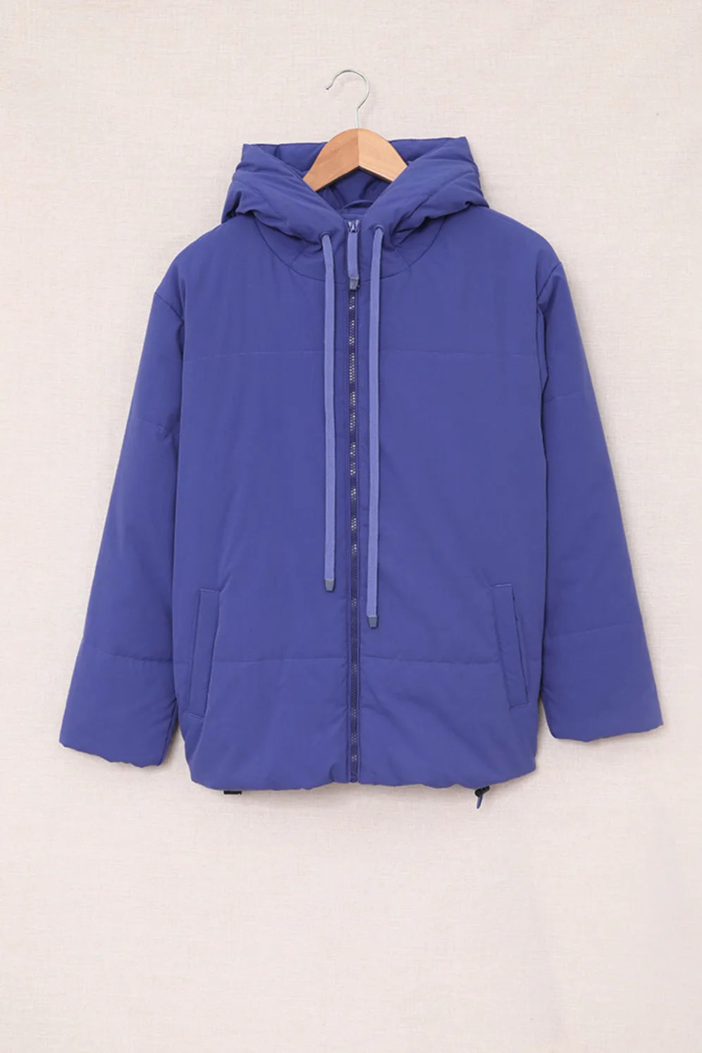 Winter Coats for Women Outdoor Zipper Hooded Coat Outwear with Pockets