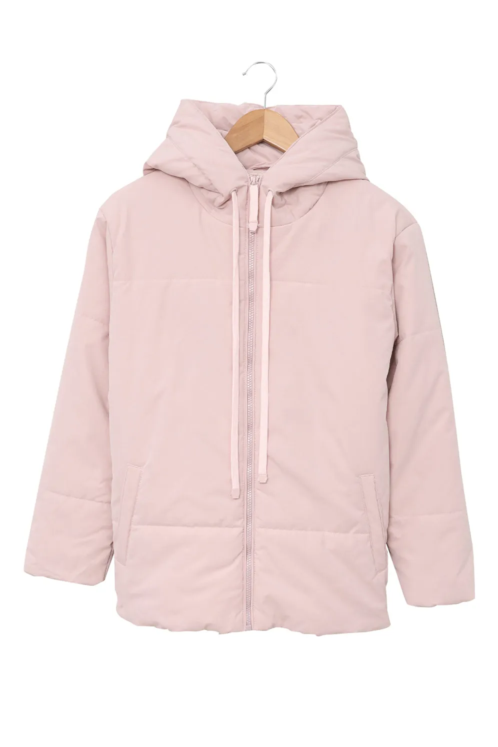 Winter Coats for Women Outdoor Zipper Hooded Coat Outwear with Pockets