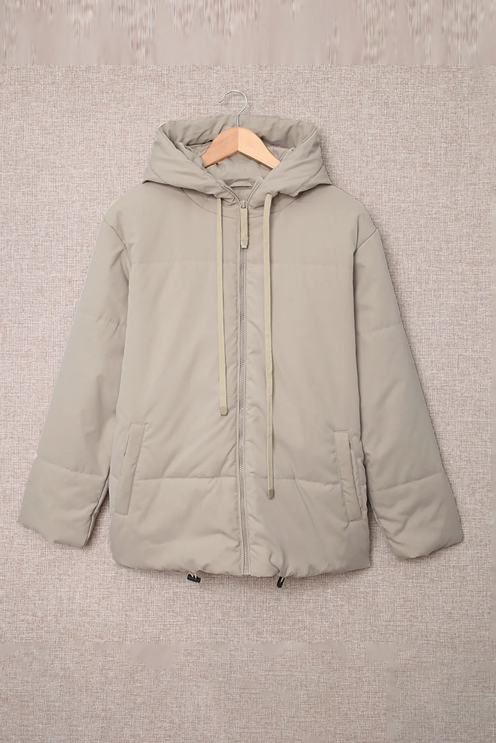 Winter Coats for Women Outdoor Zipper Hooded Coat Outwear with Pockets