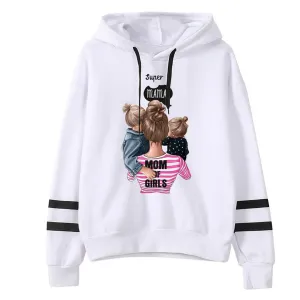 Women MOM Baby print Hoodies Thanksgiving Print Long Sleeve Sweatshirt Hooded Pullover Tops New 2019 Autumn Winter Hooded