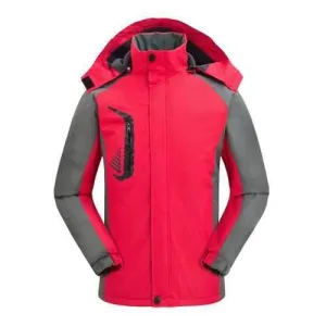 Women Outdoor Thicken Hooded Mountaineer Jacket